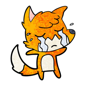 小狐狸哭泣表情包图片
