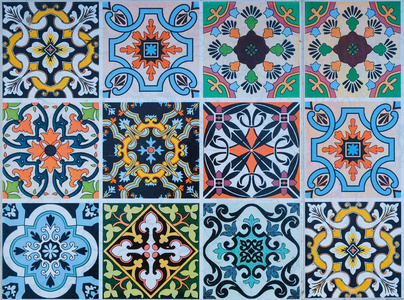 葡萄牙瓷砖的模式