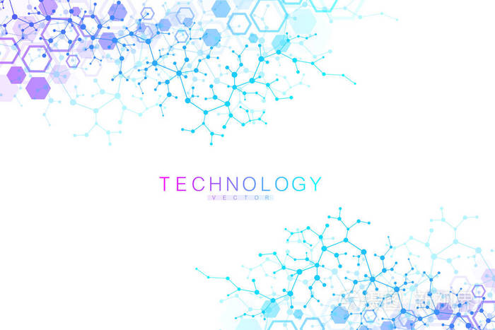 科学的分子背景为医学, 科学, 技术, 化学.