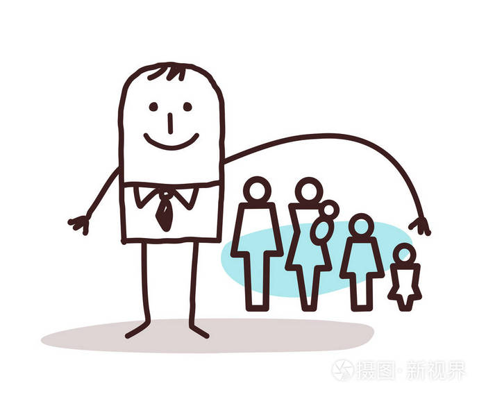商人和人寿保险插画-正版商用图片0gmxa3-摄图新视界
