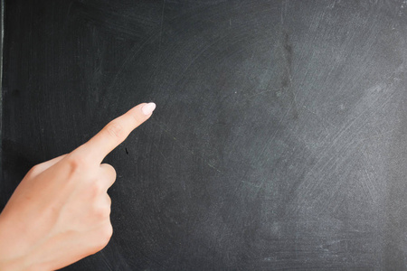 指着黑板图片