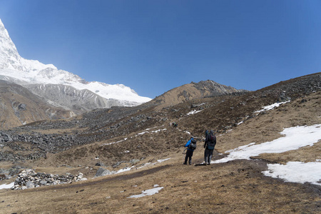 高山雪山徒步