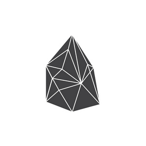 水晶，石头的背景。宝石。矢量。三角，三角概念用于徽标 背景 名片