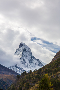 在瑞士的阿尔卑斯山的马特洪峰