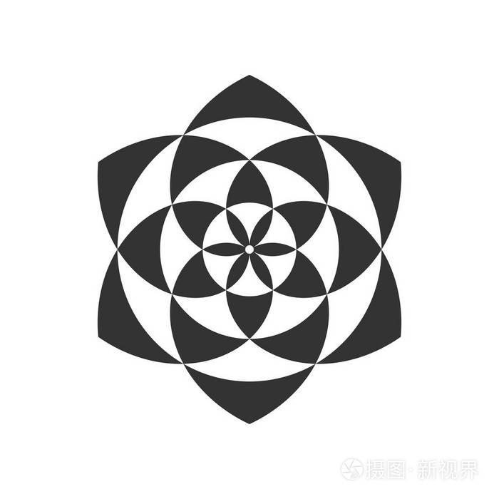 圆形分形设计单元