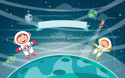 插画宇宙太空图片