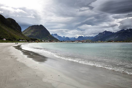 挪威 rainclouds 景观