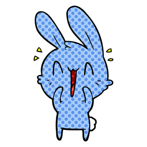 可爱的卡通兔子的矢量图图片