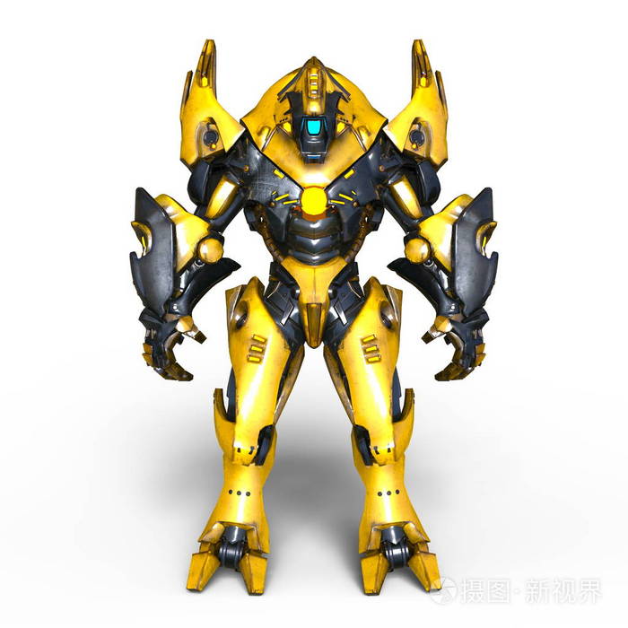 3dcg渲染的机械怪物