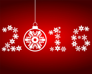 新的一年到 2016 年雪花照片