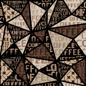 咖啡。抽象的咖啡豆棕色背景