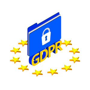 一般数据保护关系向量等距图。Gdpr