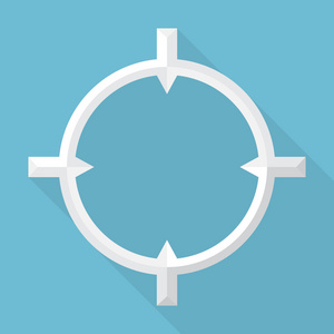 在蓝色背景上的白色十字线照片