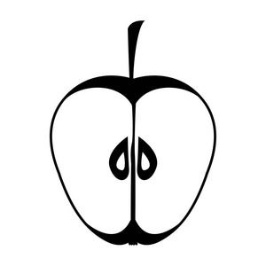 苹果轮廓图片