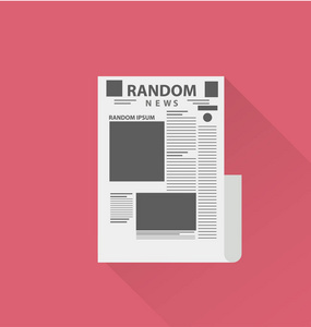 空白报纸模板照片