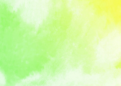 抽象明亮的绿色黄色水彩手绘背景