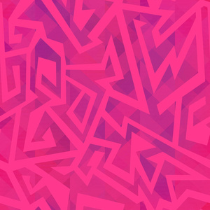 粉色几何无缝模式与垃圾效果