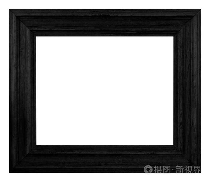 孤立在白色背景上的黑框