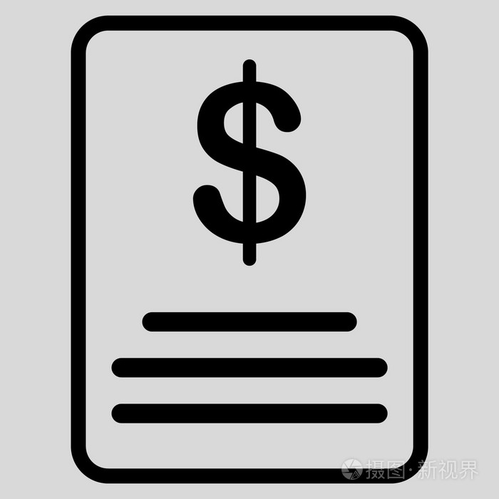 发票预算平面图标