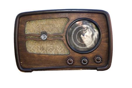 无线接收里加 1940年-1950,老 vef 无线电接收机照片