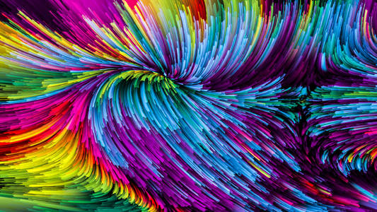 多彩颜料的数字化生活图片