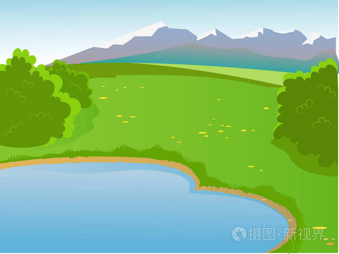 下一个池塘的风景.