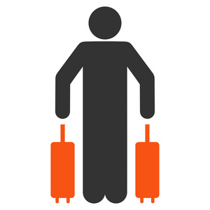 乘客行李平图标