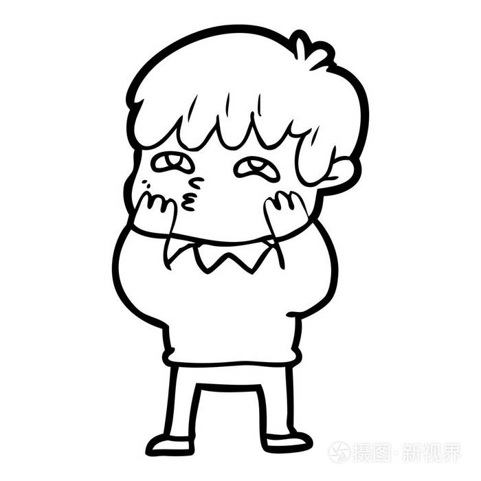 卡通好奇人的矢量插图插画-正版商用图片0gpju5-摄图新视界