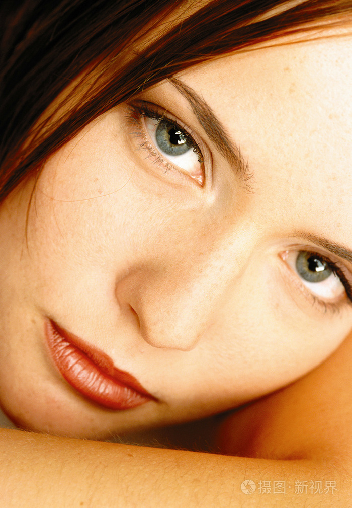 女人的脸部特写