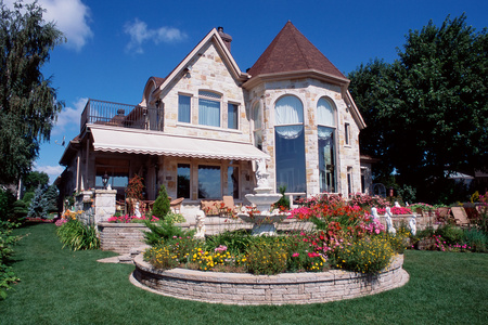 漂亮别墅图片-漂亮别墅素材-漂亮别墅插画-摄图新视界