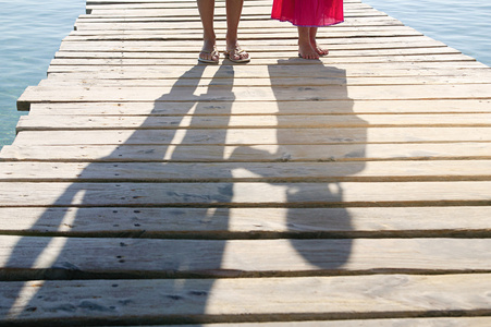 两个人影子图片