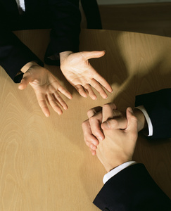 外国人谈判图片