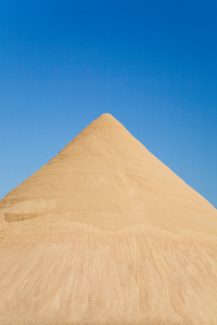 孤立的动力学沙堆白色背景上孤立的沙漠沙堆白色背景上孤立的沙漠沙堆