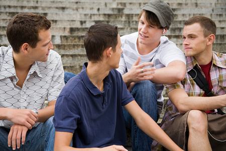 外国人说话图片