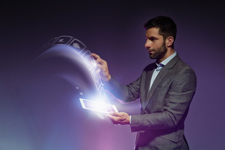 现实人像投射图片