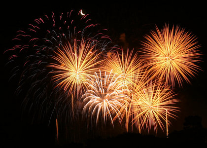 季节性微光烟火.照片