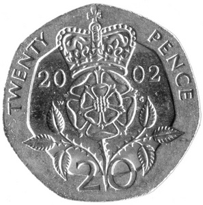 便士英国20便士照片