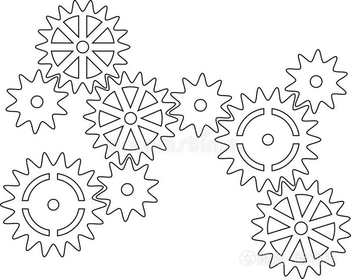 齿轮插画-正版商用图片0gt5ef-摄图新视界