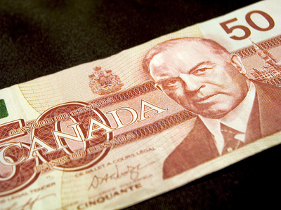五十元五十元钞票(加拿大)照片