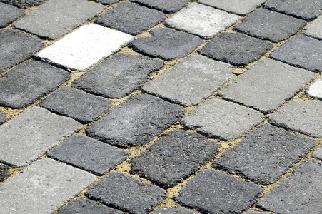 砌块铺砌照片