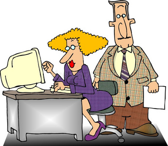 上班族腰酸背痛图片