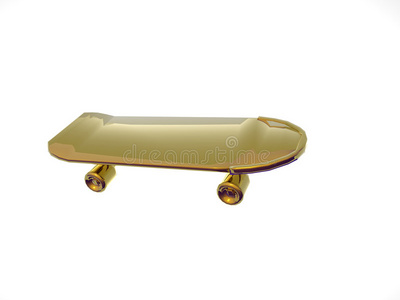 金色滑板