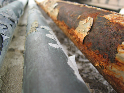 铁管子生锈照片图片