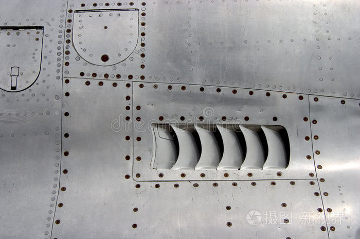 喷气式飞机蒙皮细节