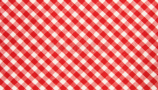 红/白格子布图案照片