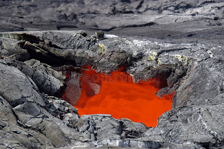 熔岩天窗夏威夷火山国家公园