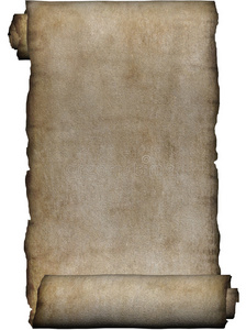 手稿,粗糙的羊皮纸卷照片