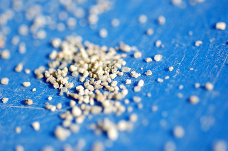 蓝色的沙粒照片