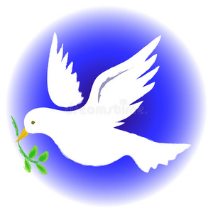 矢量图,eps 10和平鸽和平鸽和平鸽和平鸽绿色水彩橄榄枝和平鸽和平鸽