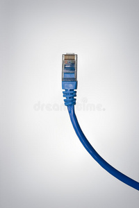 蓝色以太网电缆